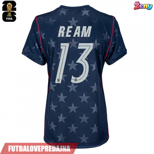 Lacne Ženy Futbalové dres Spojené štáty Tim Ream #13 MS 2026 Krátky Rukáv - Preč
